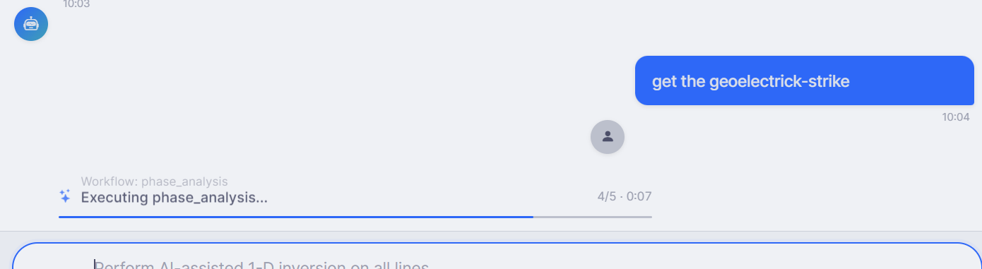 Agent Master executing the phase_analysis workflow with a progress bar