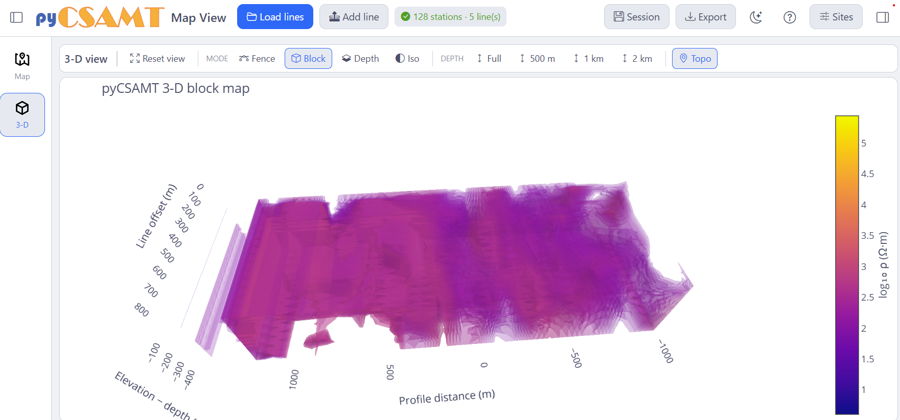 MapView 3-D block map